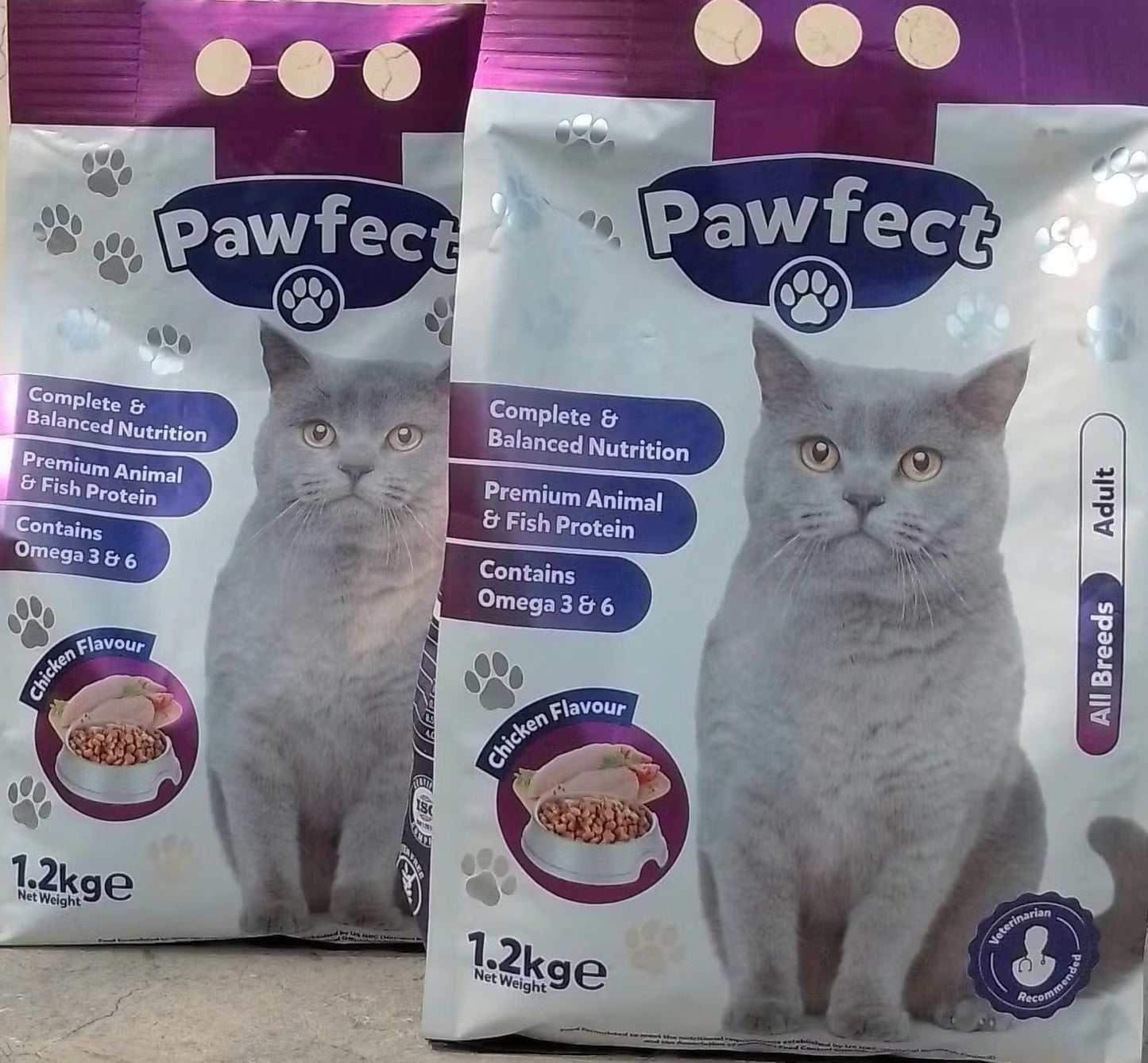 Pawfect Adult Cat Food 1 Kg - 1 Year and Above.